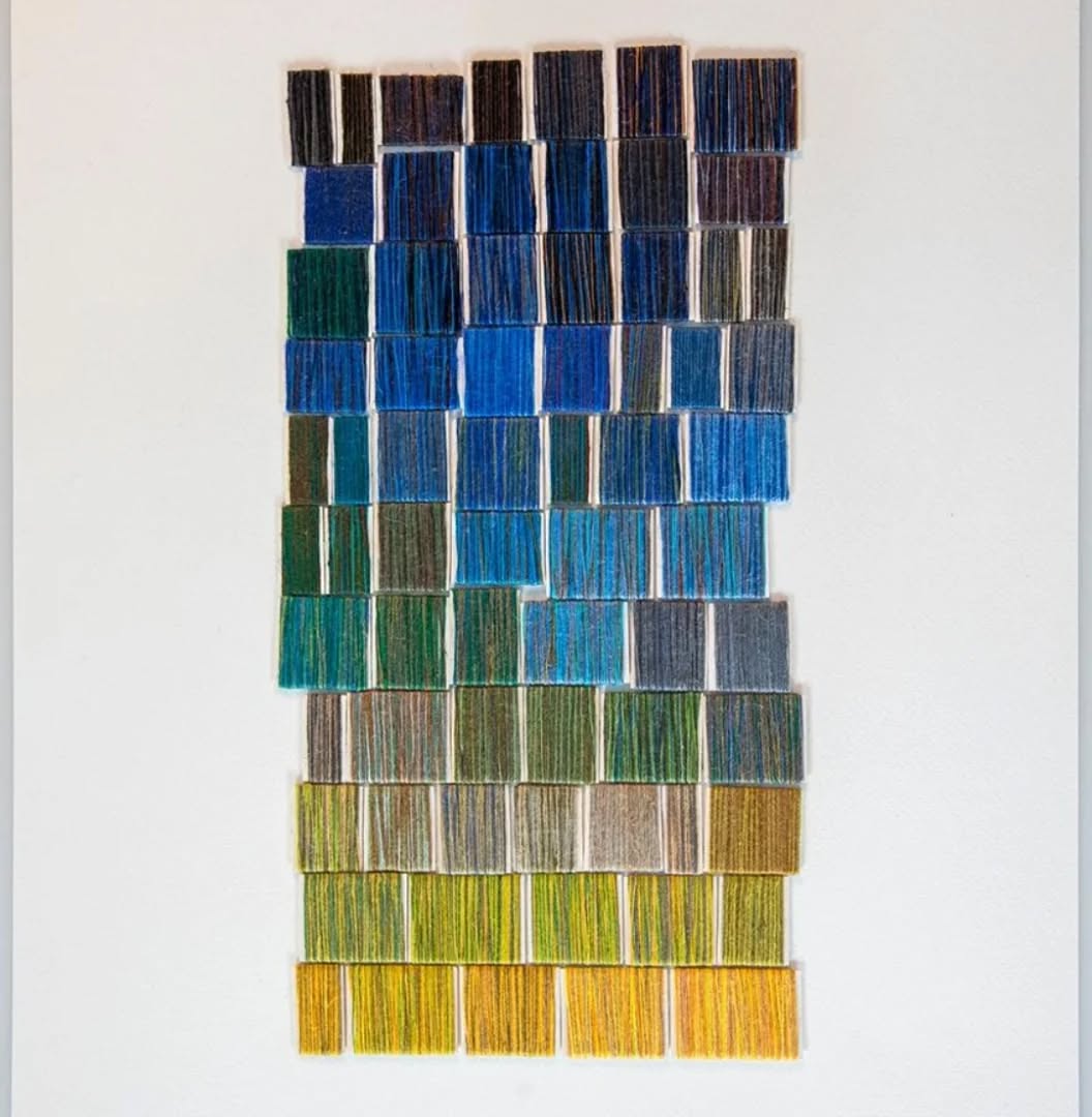 Seaside Colors 2026
Kollaasi, pellava ja puuvilla langat, akvarellipaperi

#textileart 
@teosmyynti 
#ornamonteosmyynti 
@texo_ry 
#tekstiilitaiteilijattexory