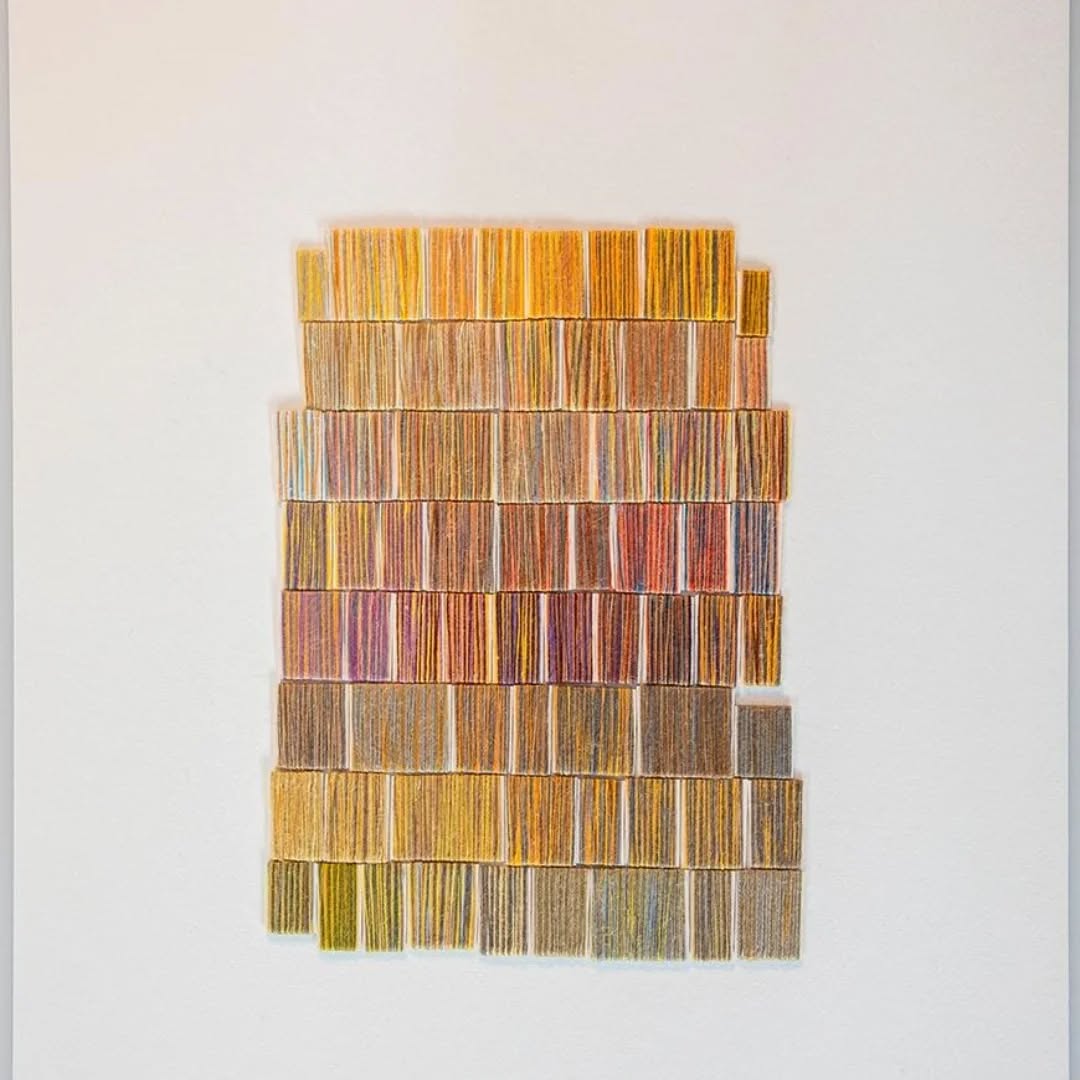 Yellow Sand 2026
Kollaasi, pellava ja puuvilla langat, akvarellipaperi

#textileart 
#tekstiilitaiteilijattexory
@texo_ry
#ornamonteosmyynti
@teosmyynti